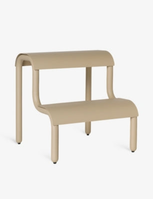 ferm LIVING curved powder-coated iron double step 36.2cm - British product