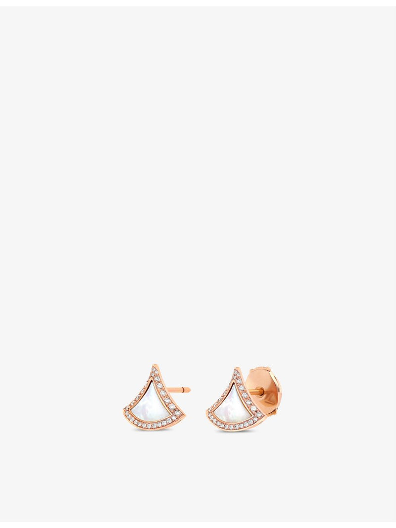 Bvlgari Divas Dream earrings in rose gold with diamonds - British product