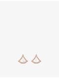 Bvlgari Divas Dream earrings in rose gold with diamonds - British product