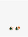 Bvlgari Divas' Dream 18ct rose-gold diamond malachite earrings - British product