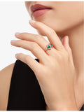 Bvlgari Divas Dream rose gold malachite diamond ring, UK version