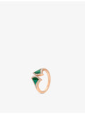 Bvlgari Divas Dream rose gold malachite diamond ring, UK version