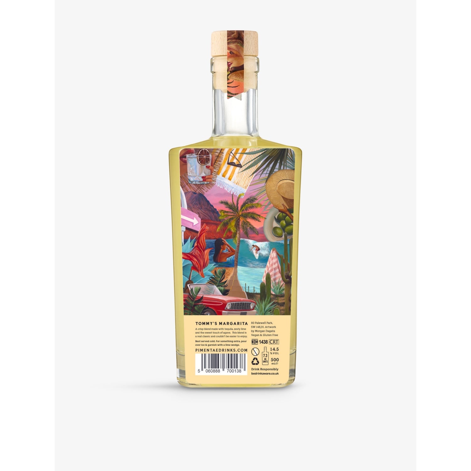 Pimentae Tommy's chilli margarita cocktail 500ml, UK version