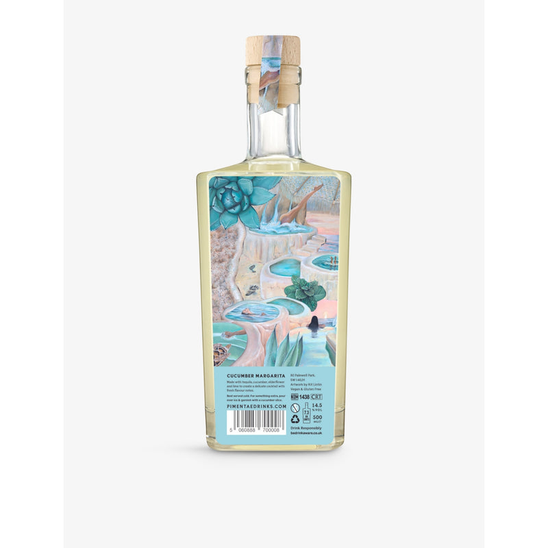 Pimentae Cucumber and Elderflower Eclipse pre-made cocktail 500ml, imported from the UK
