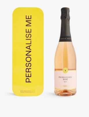 Selfridges Selection Prosecco rosé personalised wine tin 750ml, UK version