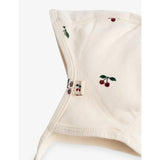 Konges Slojd cherry-embroidered cotton baby helmets 0-9 months - British product