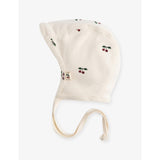 Set of two cherry-embroidered cotton baby helmets 0-9 months - CHERRY - Newborn
