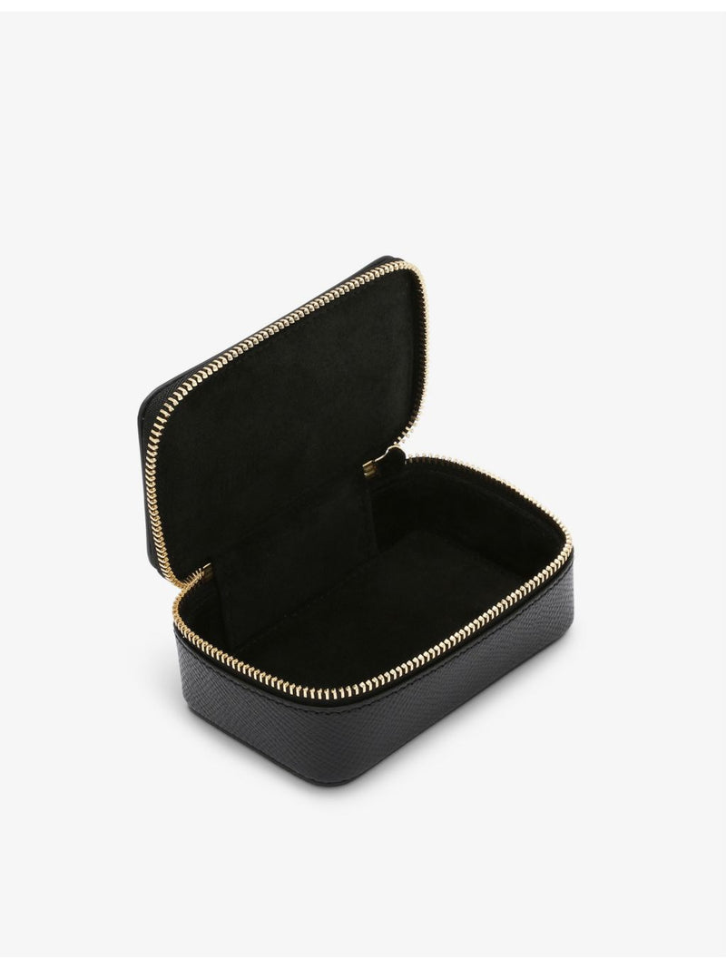 Smythson leather trinket case with suede interior - British product