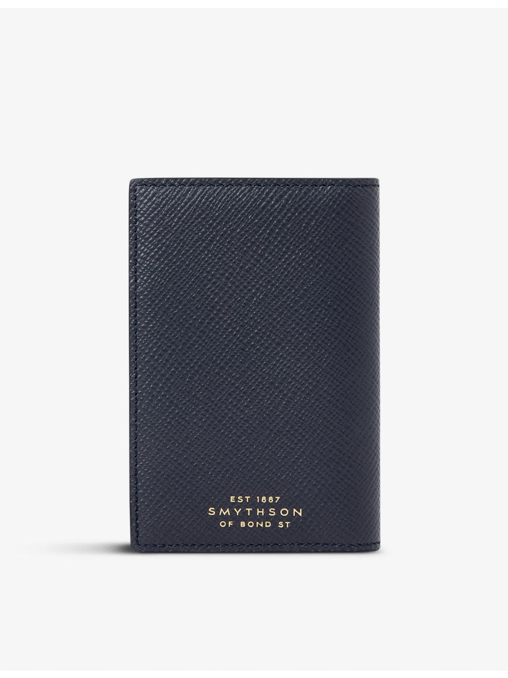 Smythson six-card folded leather card holder - British product