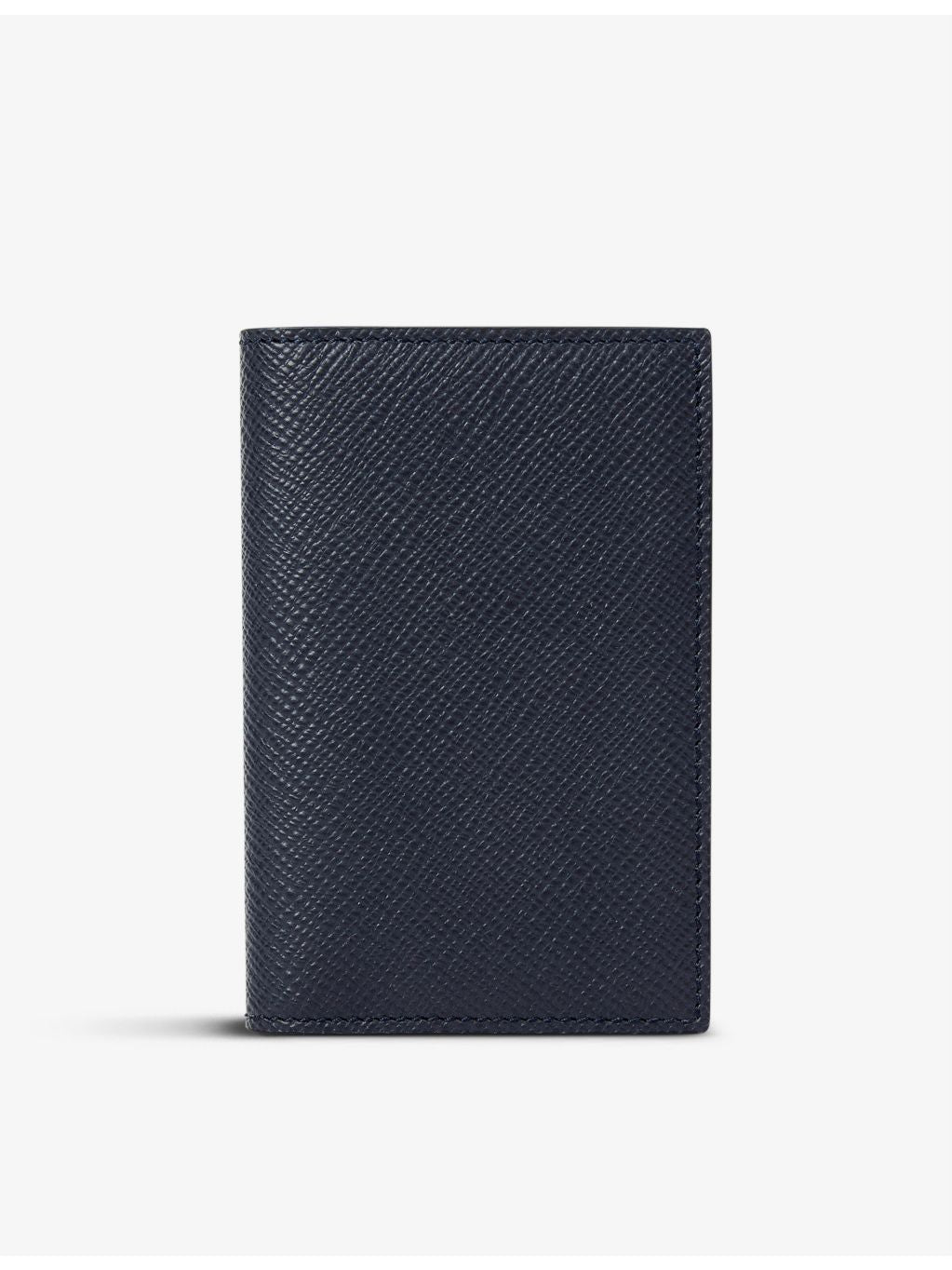 Smythson six-card folded leather card holder - British product