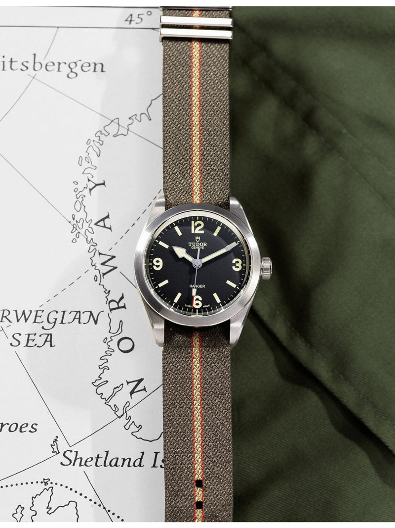 Tudor Ranger automatic watch 39mm stainless steel and textile strap, UK version
