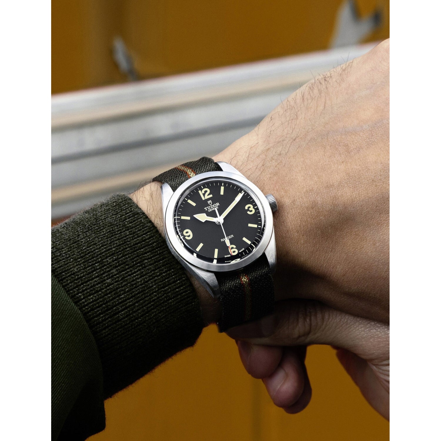 Tudor Ranger automatic watch 39mm stainless steel and textile strap, UK version