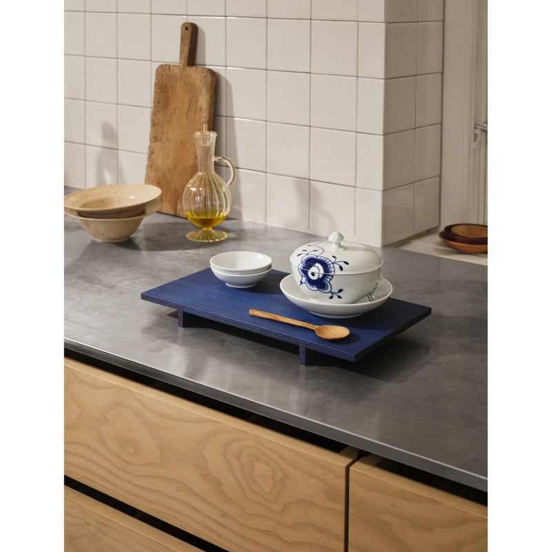 Royal Copenhagen Blue Fluted bowl and saucer 12.5cm, imported from the UK