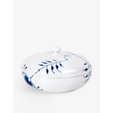 Royal Copenhagen Blue Fluted Mega porcelain bowl with lid 22.5cm (British brand)