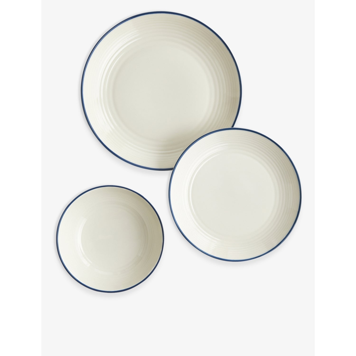 Gordon Ramsay Maze denim porcelain dinnerware set 12-piece (British brand)