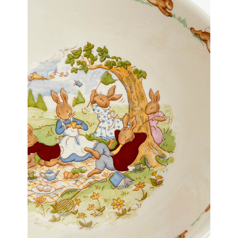 Royal Doulton Bunnykins bone china baby plate and mug set, UK version