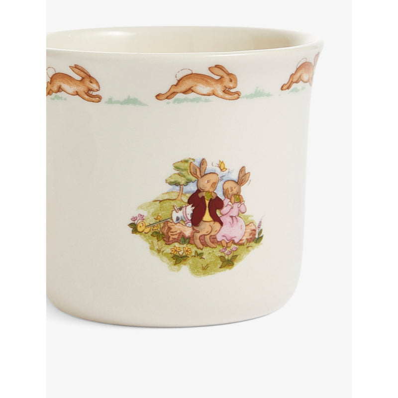 Royal Doulton Bunnykins bone china baby plate and mug set, UK version