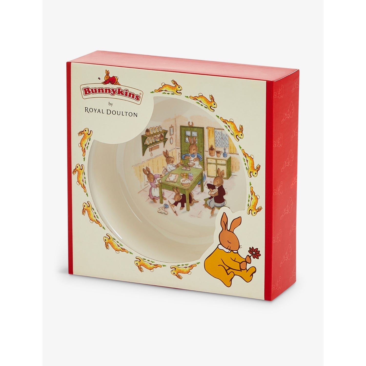 Royal Doulton Bunnykins hand-decorated baby plate, UK version