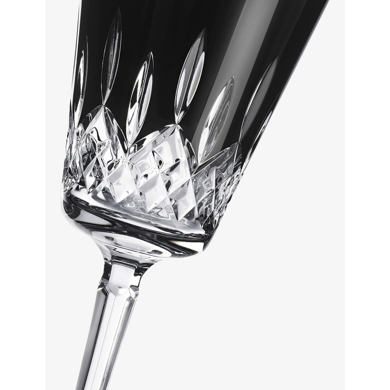 Waterford Lismore Black crystal goblets set of two (British brand)