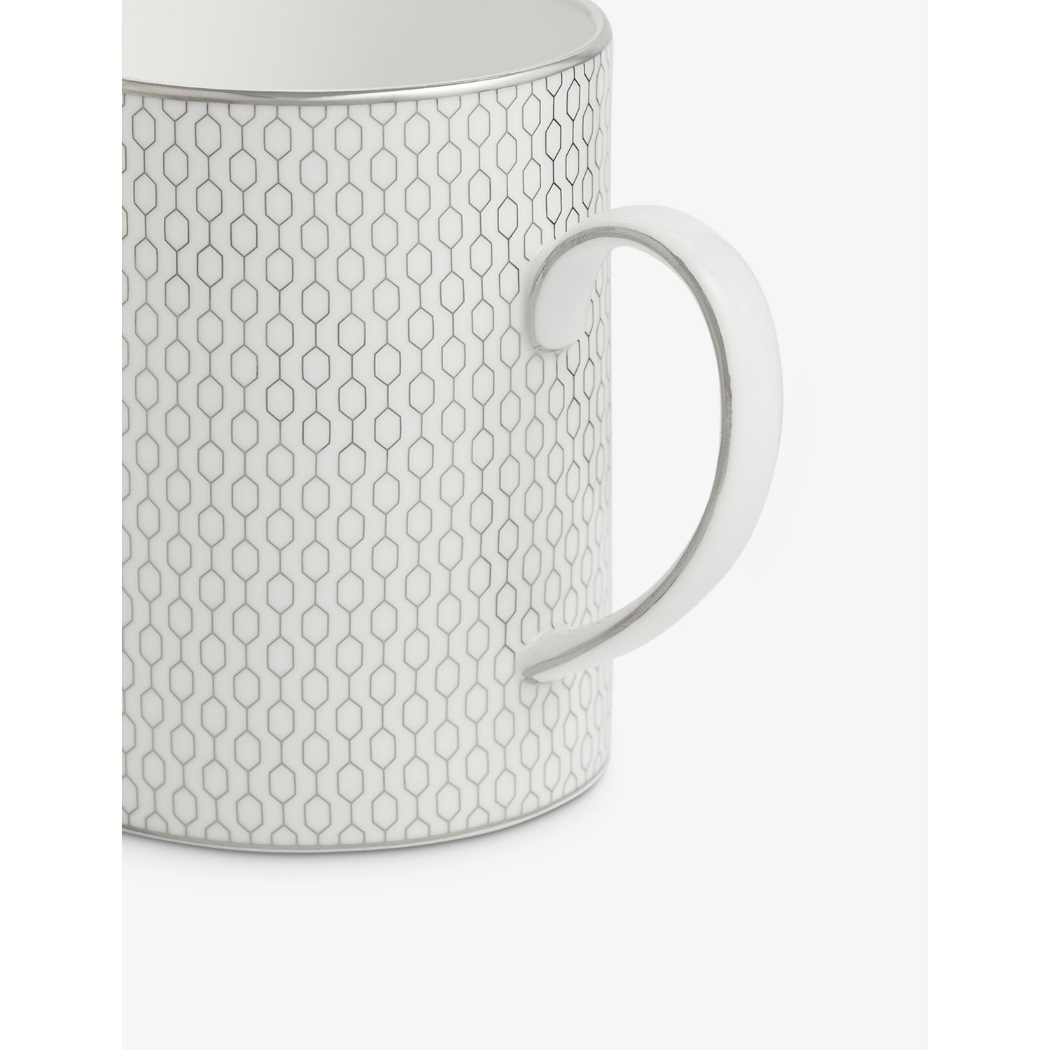 Wedgwood Gio Platinum bone china mug 10cm, UK version