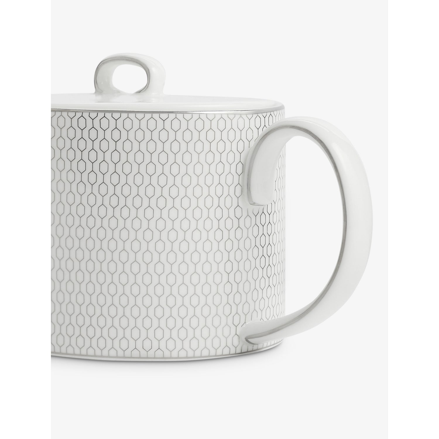 Wedgwood Gio Platinum bone china teapot 1L, UK version