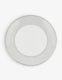 Wedgwood Gio Platinum bone china plate 20cm, imported from the UK