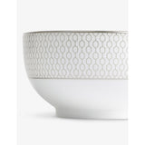 Wedgwood Gio Platinum bone-china bowl 11cm (British brand)