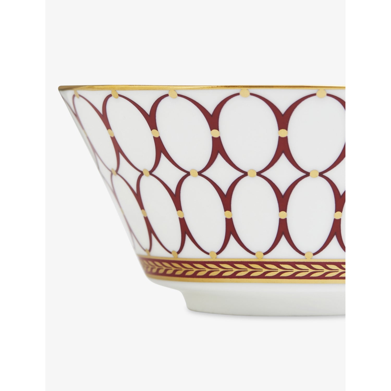 Wedgwood Renaissance Red bone china rice bowl - British product