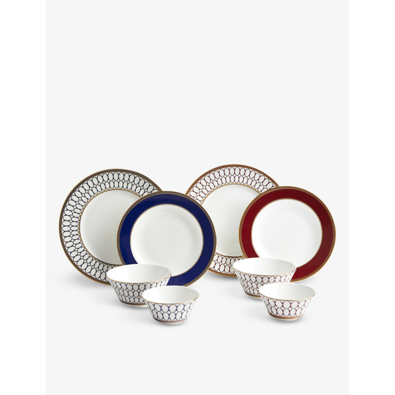 Wedgwood Renaissance Gold eight-piece dinner set (British brand)