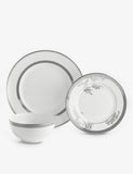 Wedgwood Vera Wang Lace Platinum 12-piece china dining set, imported from the UK