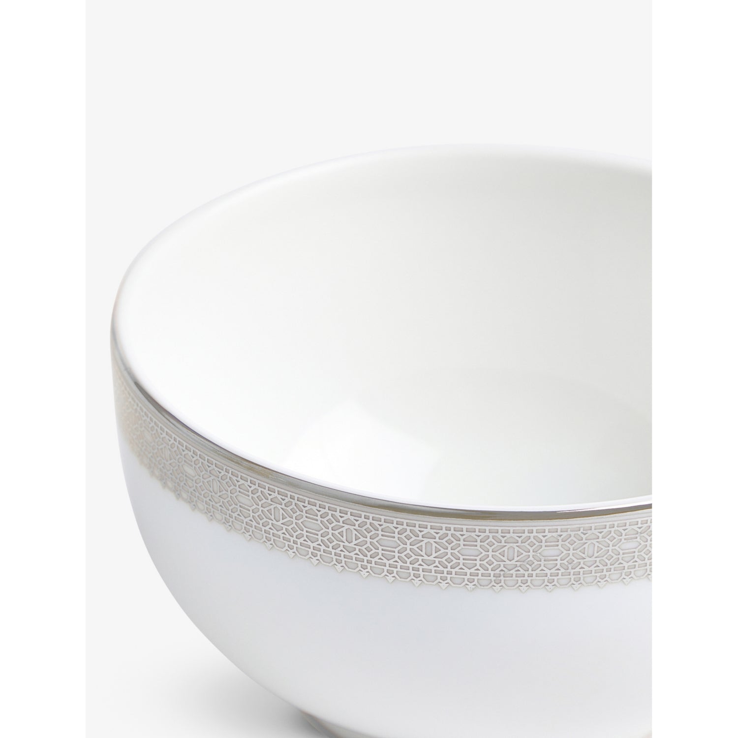 Wedgwood Vera Wang Lace Platinum bone china bowl 11cm, UK version