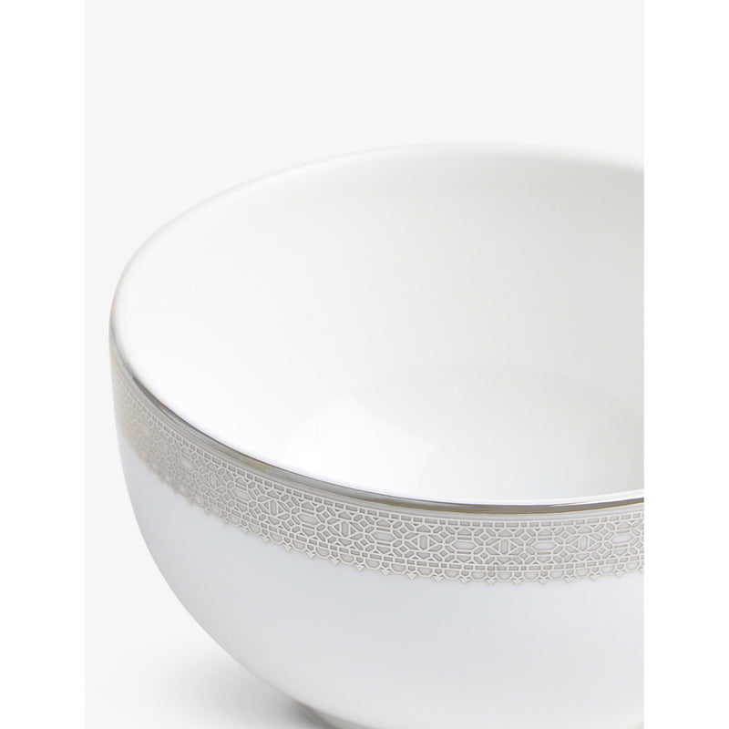 Wedgwood Vera Wang Lace Platinum bone china bowl 11cm, UK version