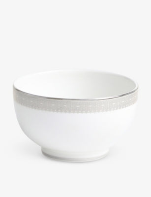 Wedgwood Vera Wang Lace Platinum bone china bowl 11cm, UK version