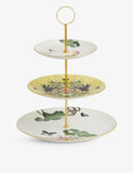 Wedgwood Waterlily three-tier bone china cake stand, imported from the UK