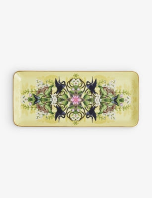 Wedgwood Waterlily limited edition china sandwich tray 15.8cm, imported from the UK