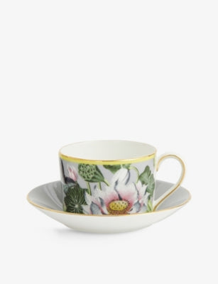 Wedgwood Waterlily teacup and saucer fine bone china 180ml (British brand)