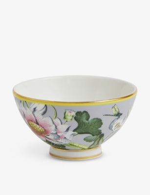 Wedgwood Waterlily floral print bone china bowl 11cm, imported from the UK