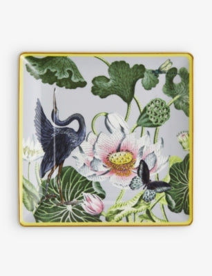 Wedgwood Waterlily china gift tray 1.8cm x 14.6cm - British product