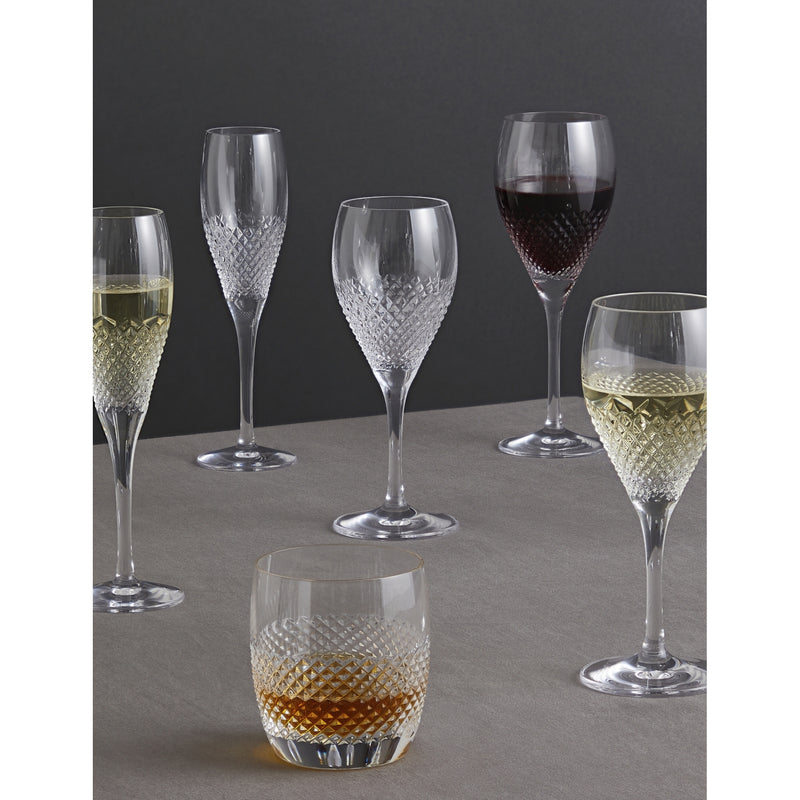 Wedgwood Vera Wang Diamond Mosaic crystal goblets set of two - British product