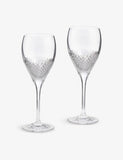Wedgwood Vera Wang Diamond Mosaic crystal goblets set of two - British product