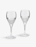 Wedgwood x Vera Wang diamond mosaic wine glasses set of two, imported from the UK