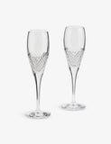 Vera Wang Diamond Mosaic crystal champagne flutes set of two - British product