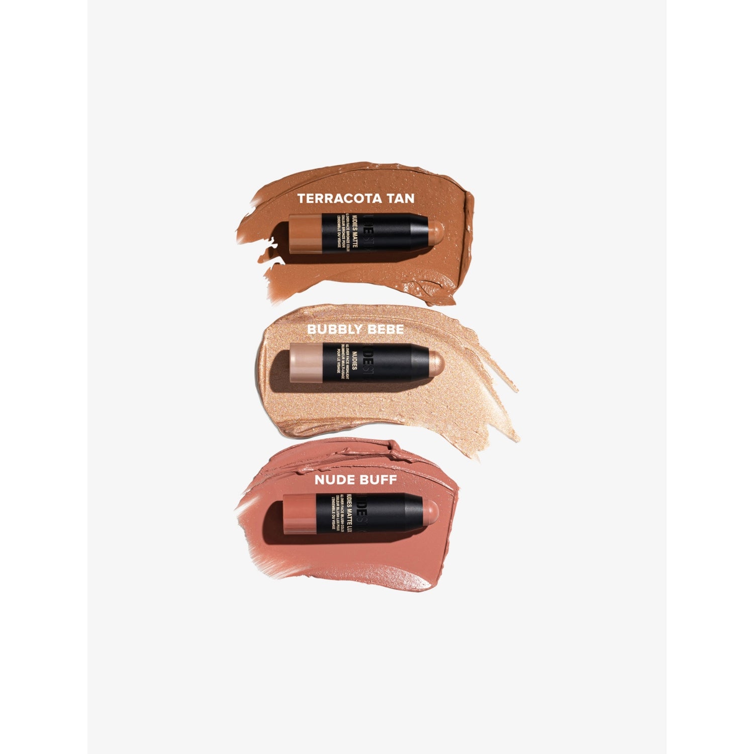 NUDESTIX Soft Warm Nudies mini kit three shades, UK version