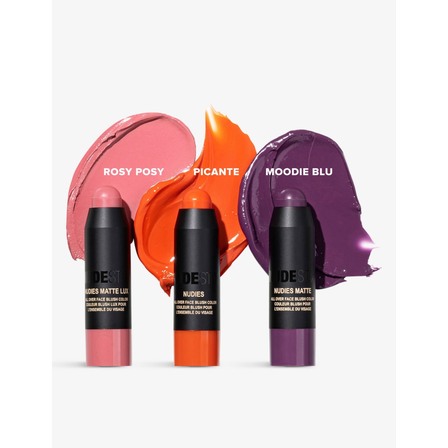 NUDESTIX Trendy Blush Mini set of three 1.8g - British product