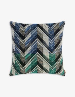 Missoni Home chevron-striped wool cushion 40cm x 40cm, imported from the UK