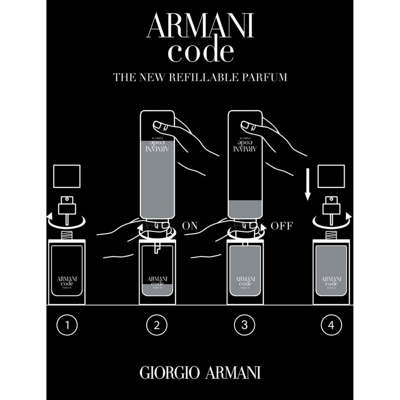 Giorgio Armani Code parfum refill 150ml - British product