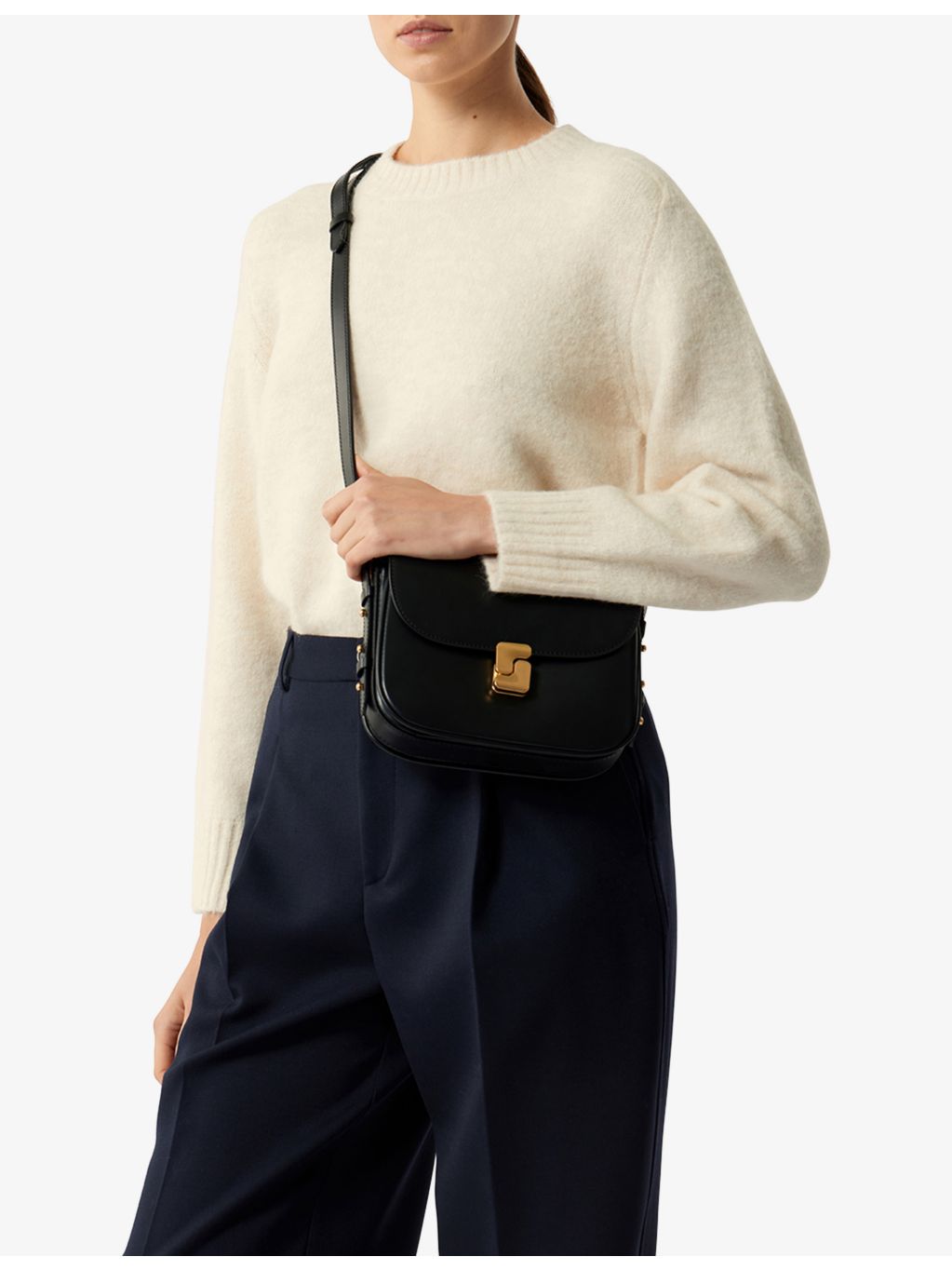Soeur Belissima mini leather cross-body bag (British brand)