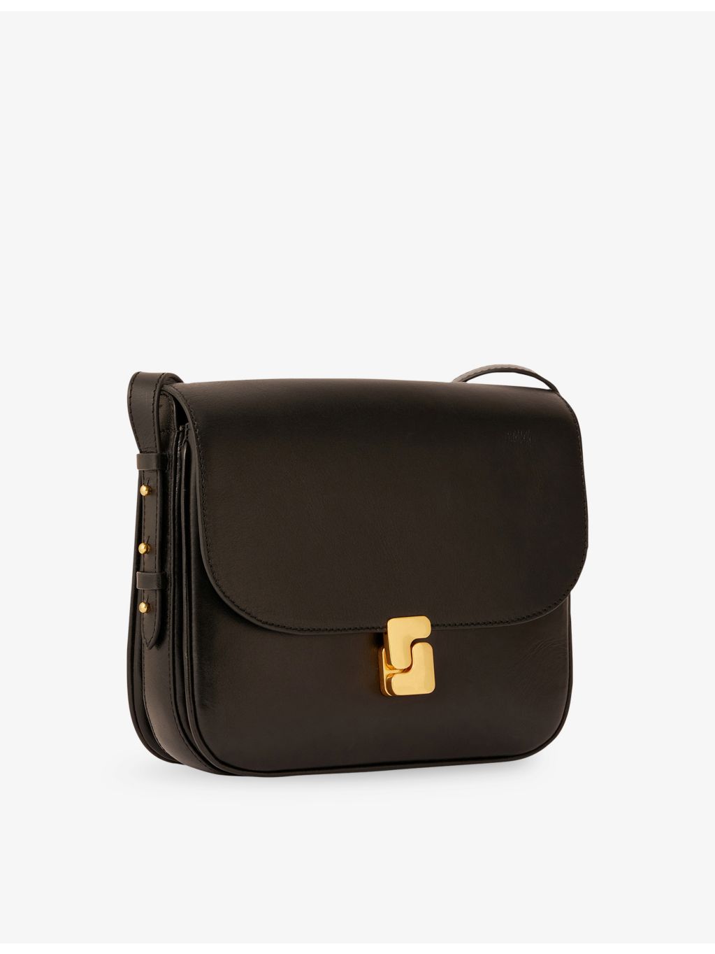Soeur cross-body bag leather maxi, gold hardware (British brand)