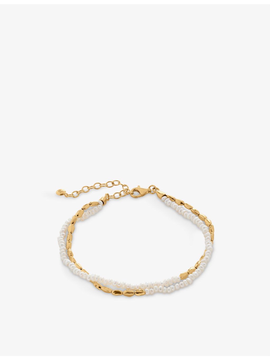 Monica Vinader Mini Nugget pearl bracelet 17cm (British brand)