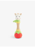 Sophie La Giraffe rubber rattle with textured trims, UK version